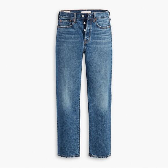 Levi’s Wedgie Straight Jeans Dark Wash - Picture 1 of 10